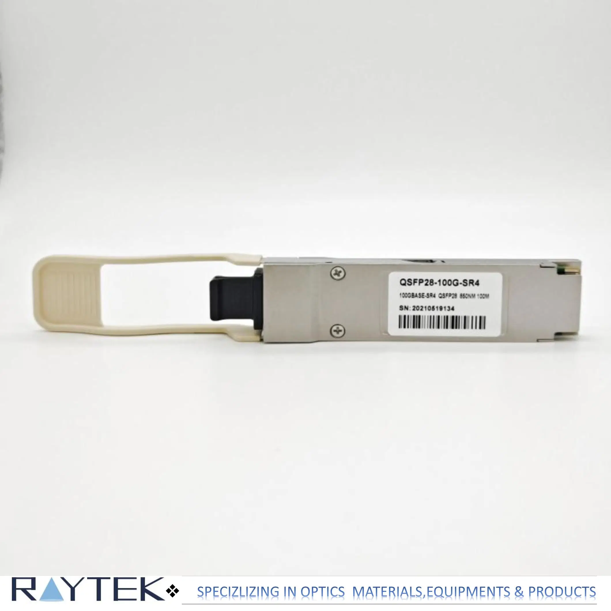 100g QSFP28 SR4, conector MPO, 70m no conector OM3/fibra óptica