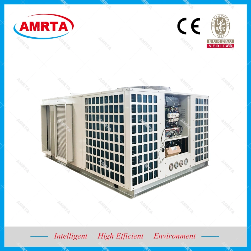 20tr Inversor horizontal / vertical Unidad de techo de refrigeración libre Aire acondicionado unitario refrigerador refrigerado por aire con economizador/ recuperación de calor/ Ventilador de enchufe EC