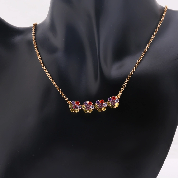 Costume Wholesale/Supplier Fashion Imitation Gold Silver Stainless Steel Charm Jewelry with Earring Pendant Necklace Sets