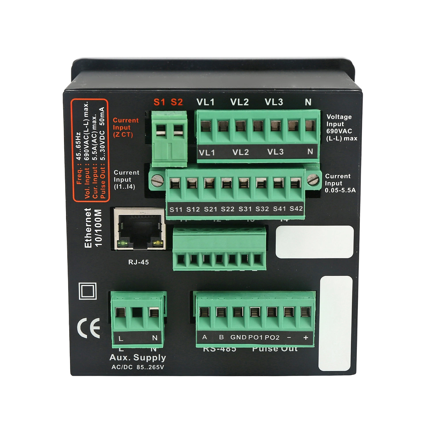 Rpm90c RS485 Modbus RTU multímetro de mejor precio Analizador de calidad de potencia