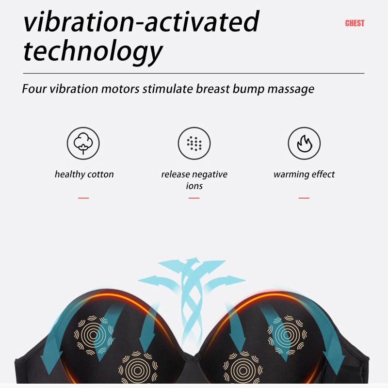 Wireless Chest Enhance Vibration Massage Machine Electric Growth Nursing Instrument Bra Enlargement Breast Massager