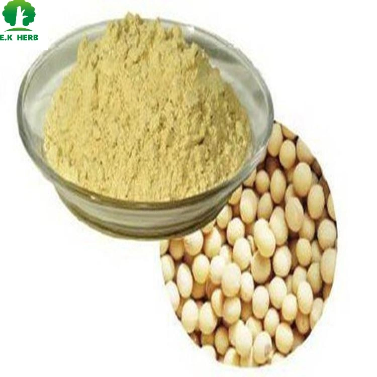 E. K Herb Halal Certificate Manufacturing and Supplying Non-GMO 100% Natural Plant Isoflavone Powder HPLC Soybean Seed Extract with Top Quality