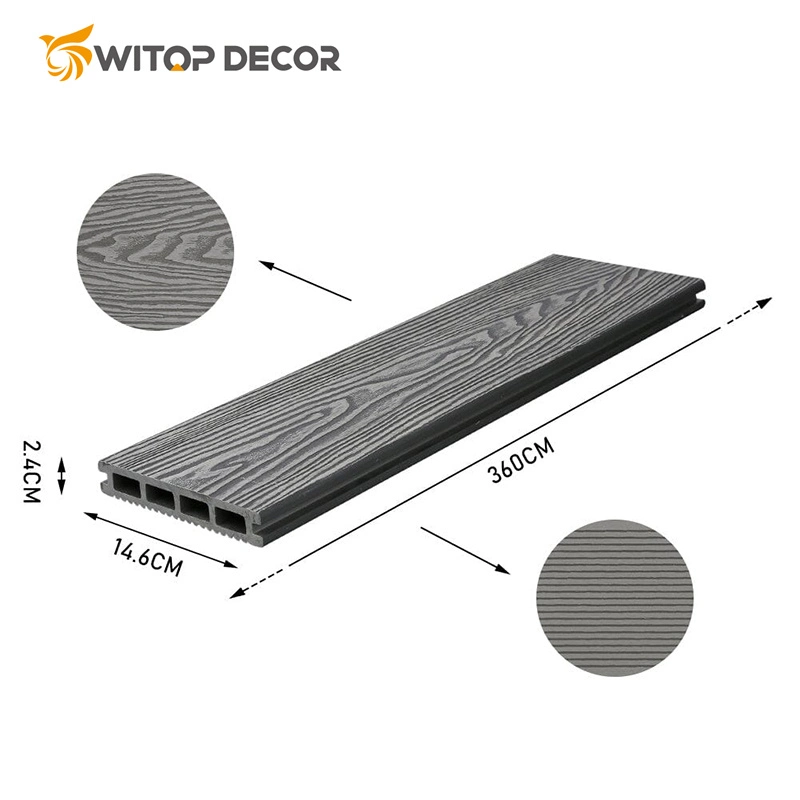 WPC Co-Extrusion Floor WPC Co-Extrusion Decking exterior Composite Decking