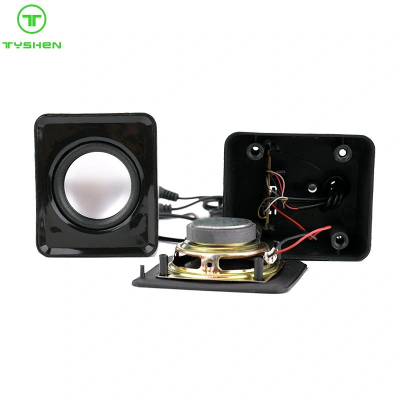 USB Speaker Cheap Model, 2.0 Channel, Plastic Housing Case