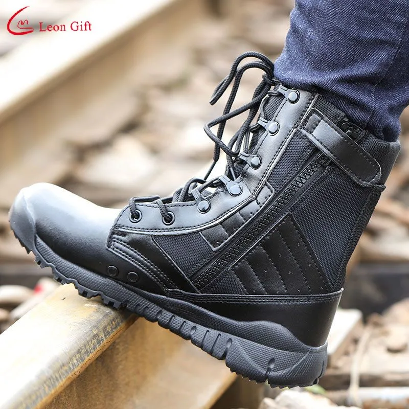 Wholesale/Supplier Custom Fashion Combat Wear Resistant Training Breathable Outdoor Tactical Travel Boots Security   Shoes