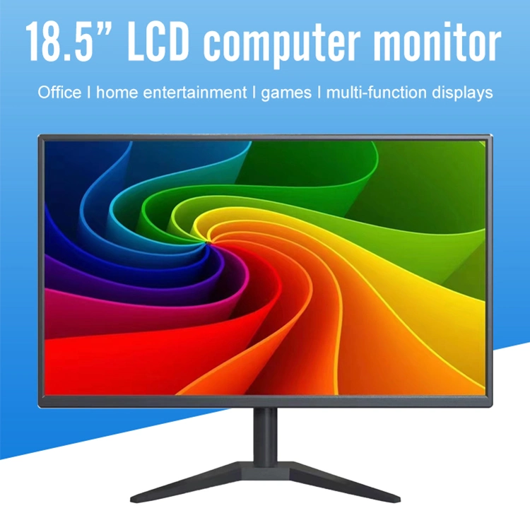 Monitor PC OEM Customization 18.5 Inch LCD LED Display VGA Port Cheap Home Working Desktop PC Computer Monitor