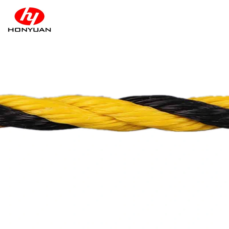 Corda tigre de polietileno de HDPE de 3 ou 4 Strand de 6-20 mm