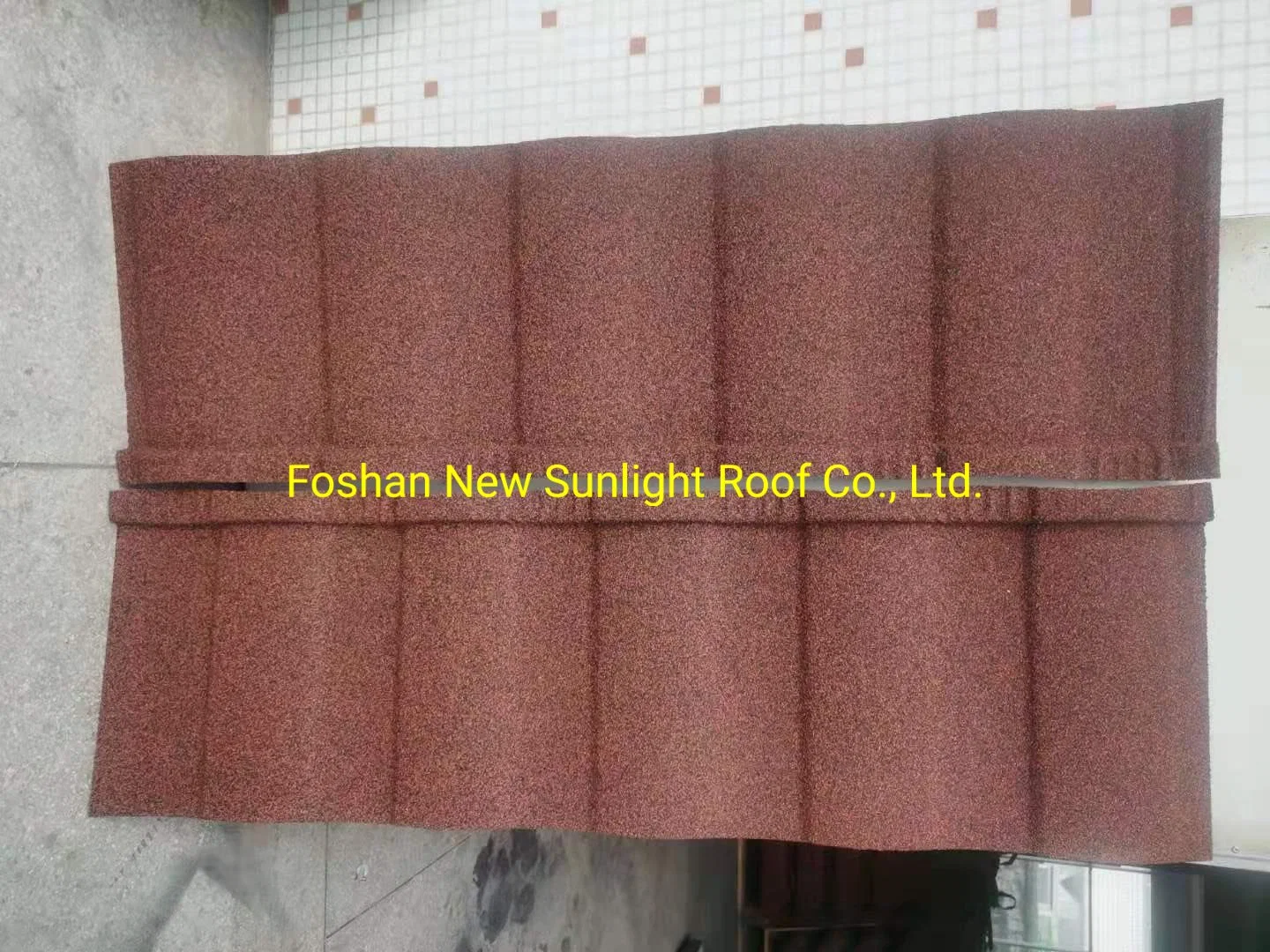 China Construction Material Red Color Zinc Metal Roof Tile, Roofing Tile