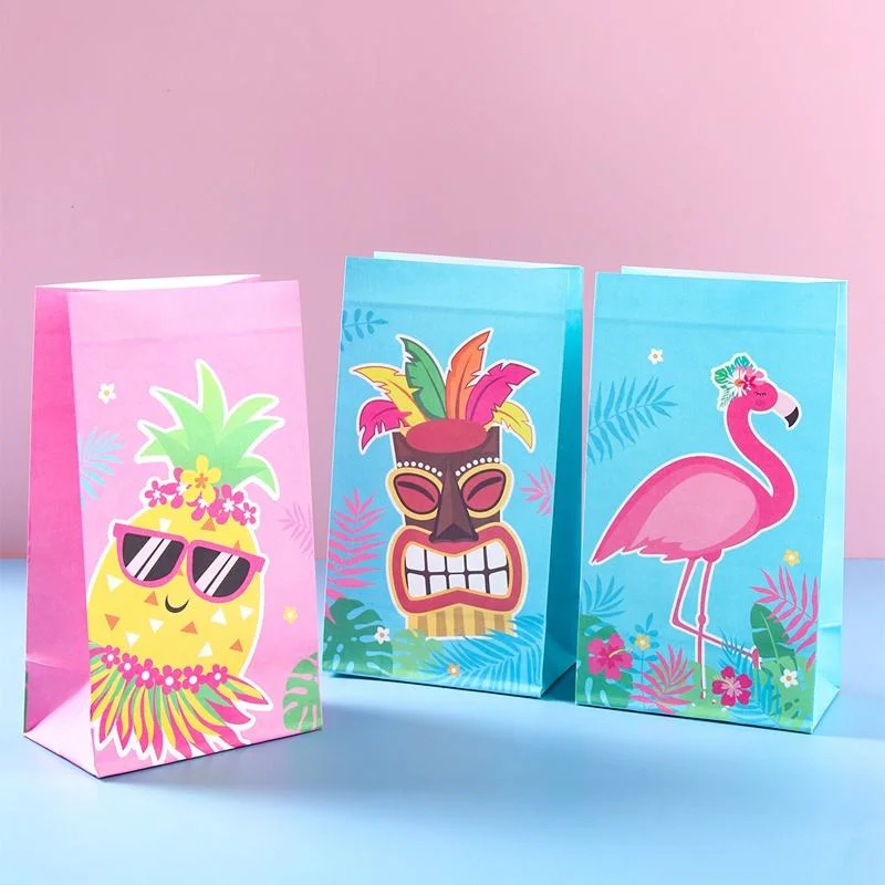 Havaiana Tropical Candy Boné Dom Embalagem Saco de papel Aloha decorações de terceiros