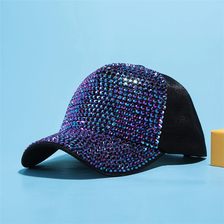 Korean Version of Rhinestone Fashion Wild Summer Sunscreen Sun Hat Ins Diamond Stage Cap