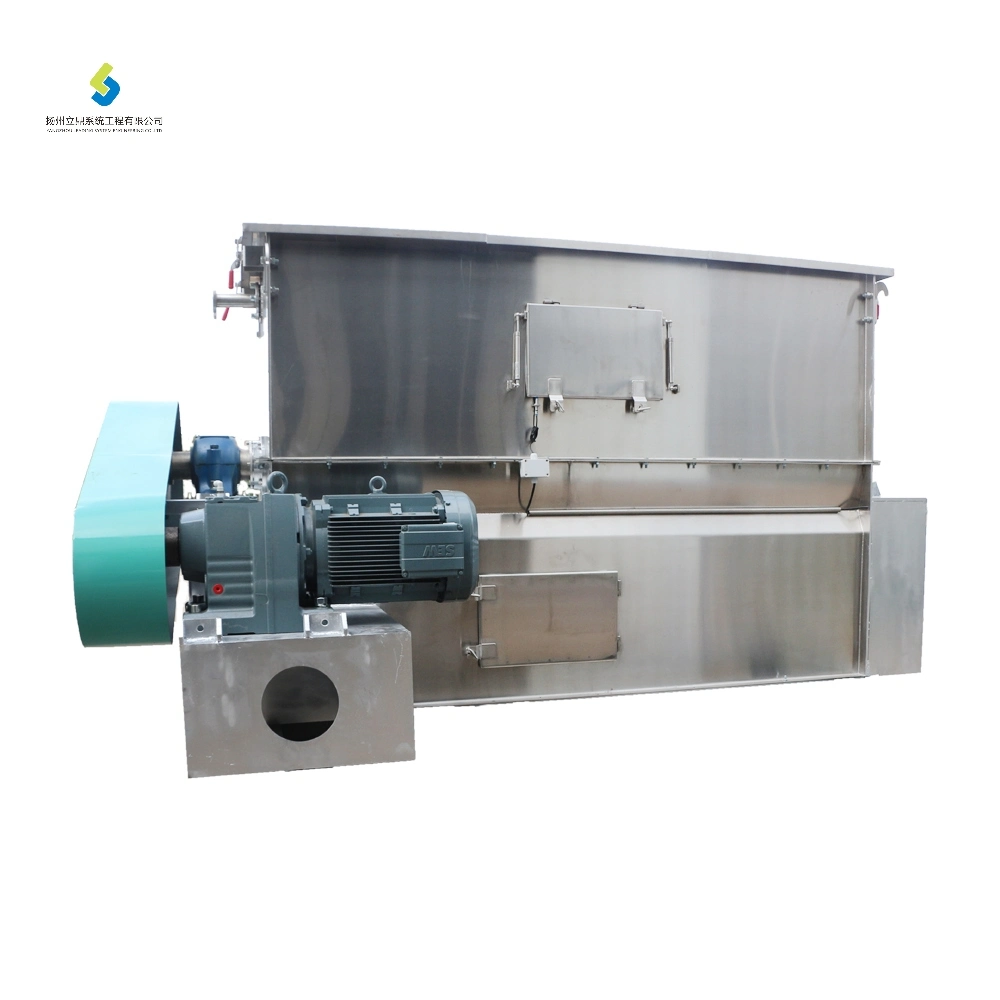 Horizontal Ribbon Mixer 22kw 37kw of Feed Fermentation Processing Machine