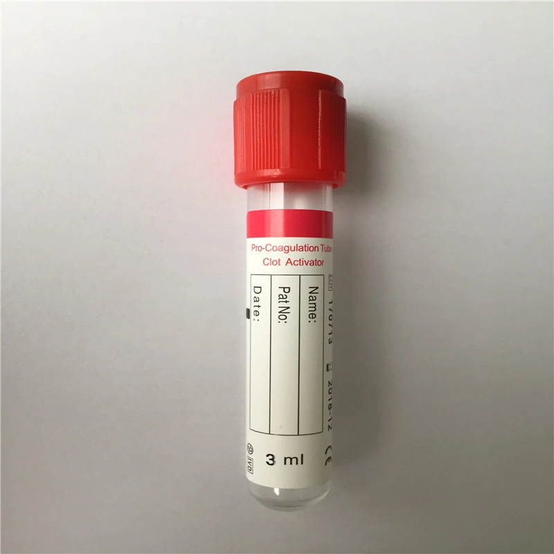 Os produtos de consumo do tubo de coleta de sangue de vácuo descartáveis