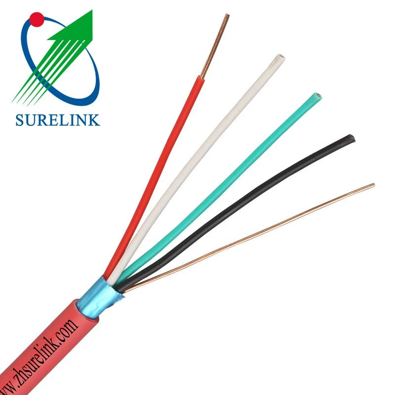 كابل مقاومة لنشوب حريق في الإنذار غير المحمي بقوة 18 AWG 20AWG 24AWG عالي كبل مقاوم للحريق الحراري بقياس 2c 4C 1.5 مم