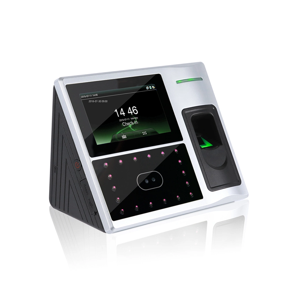 WiFi inalámbrico Fingerprint Time máquina de control de acceso de asistencia con tratamiento facial Reconocimiento