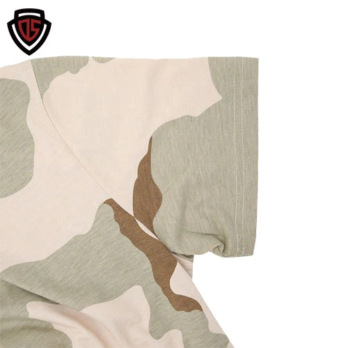 Dupla fonte segura Factory prontos para envio Outdoor Deserto tácticas militares de camuflagem T-shirt de manga curta