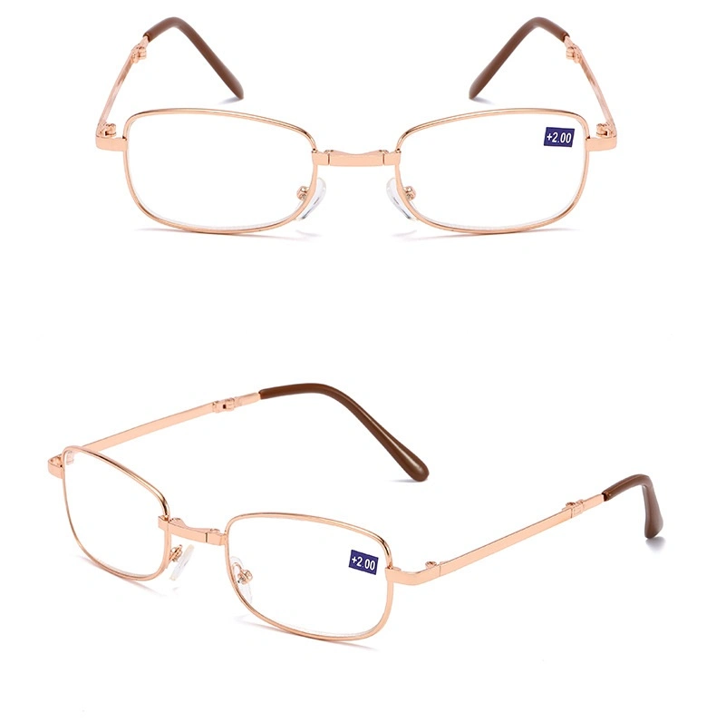 2020 Computer Fold Reading Glasses Blue Light Filter Glasses Anti Harmful Blue Light Anti Glare Eyeglasses with Box Custom Logo