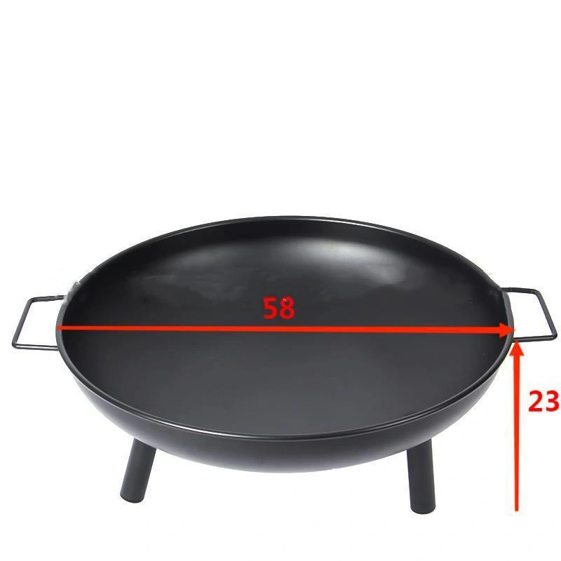 Wood Burning Natural Rust or Black Painted Steel Portable Fire Pit