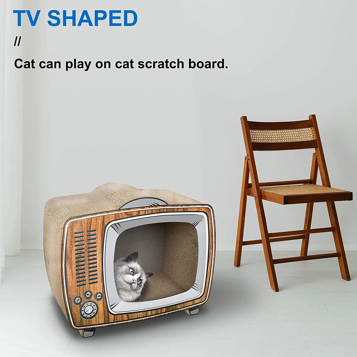 TV Cat Scratch Board, Cat Scratch Board, Durable Board Pad