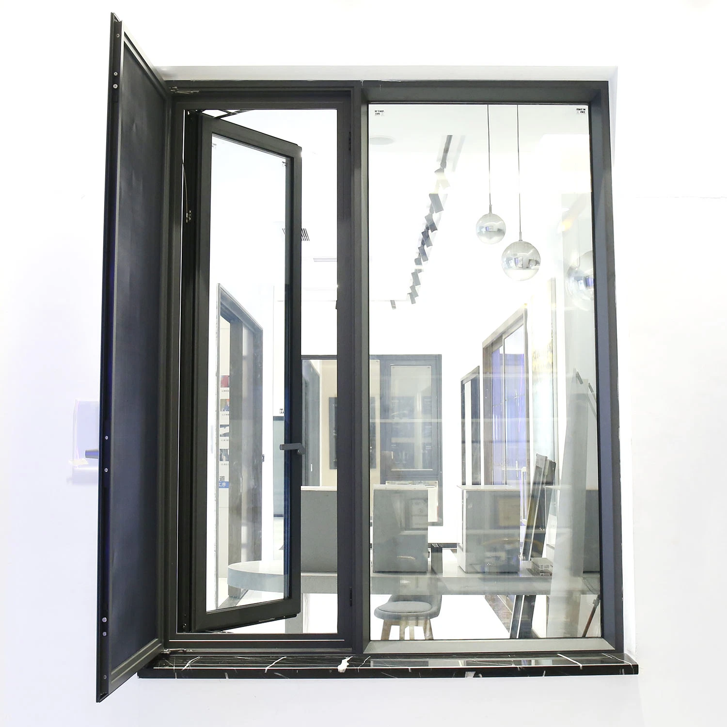 Sixinalu Aluminum Profile Construction Thermal Break Aluminum Alloy Metal Screen Casement Window