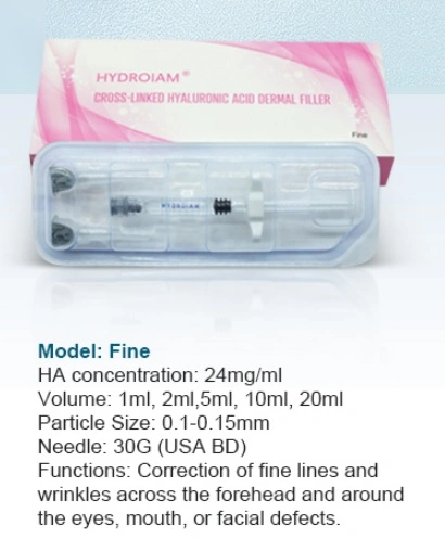 Eye Wrinkle Korea Dermal Filler Hyaluronic Acid Injections Gel for Lip Body Breast Buttocks Hip Facial Wrinkles Face Contour Medical Beauty Plastic Surgery