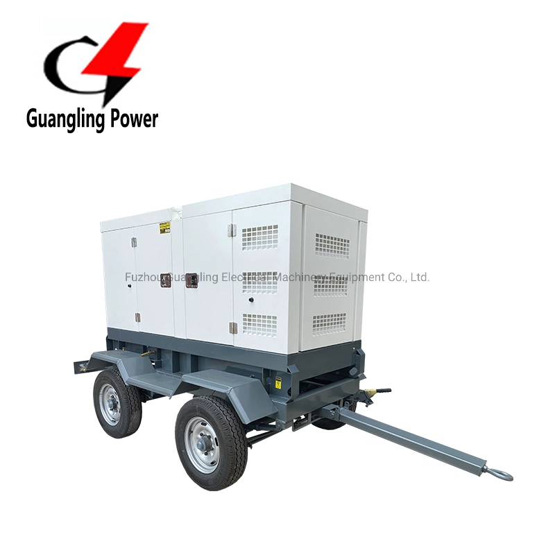 Mobile Silent Diesel Power Home Electric Charger Generator 10 kVA 8kw Trailer