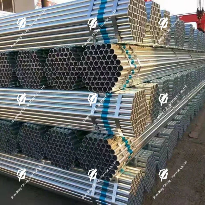 Excellent Value BS1387 S235 S275 S355 ASTM A53 Grade A Grade B Gi Pipe Round Seamless ERW Carbon Pre Hot DIP Galvanized Steel Tube Pipe for Sale