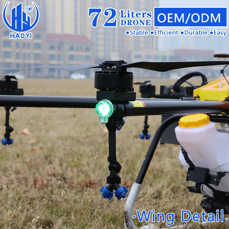 Agriculture Pesticide Battery Citrus Sprayer Uav 72L Agricultural Dron Fumigate Drone Frame for Agro Fruit Wheat Cron Crop Spraying Price