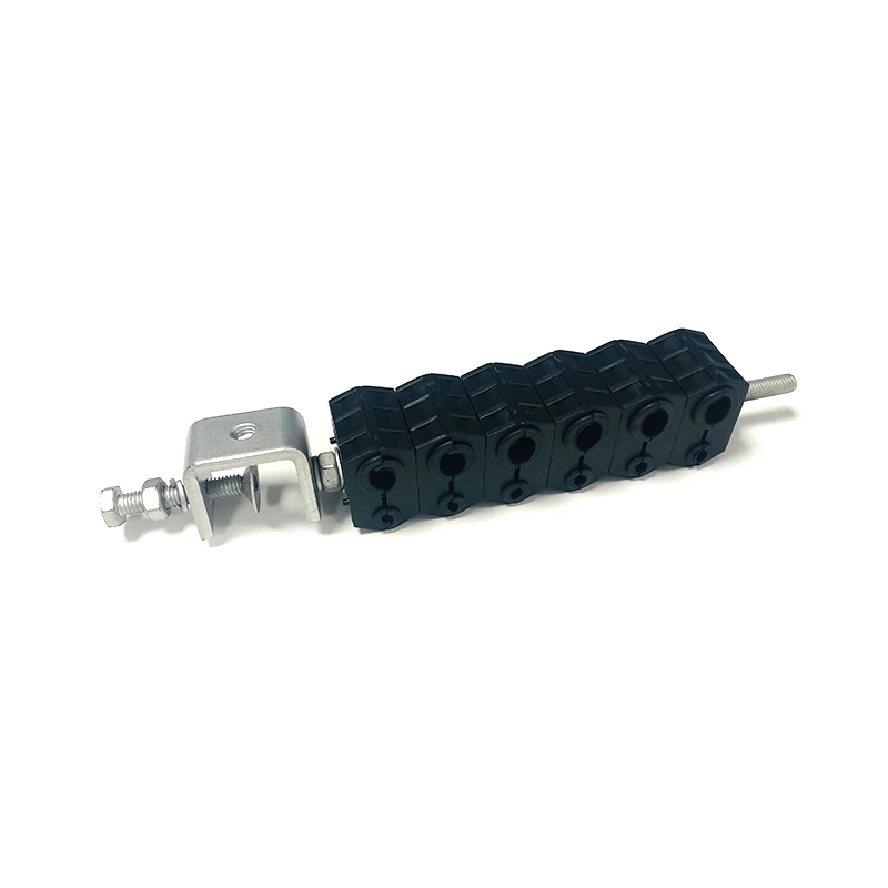 Abrazadera de cable combinada de seis vías abrazadera de cable de alimentación óptica de fibra Establecer