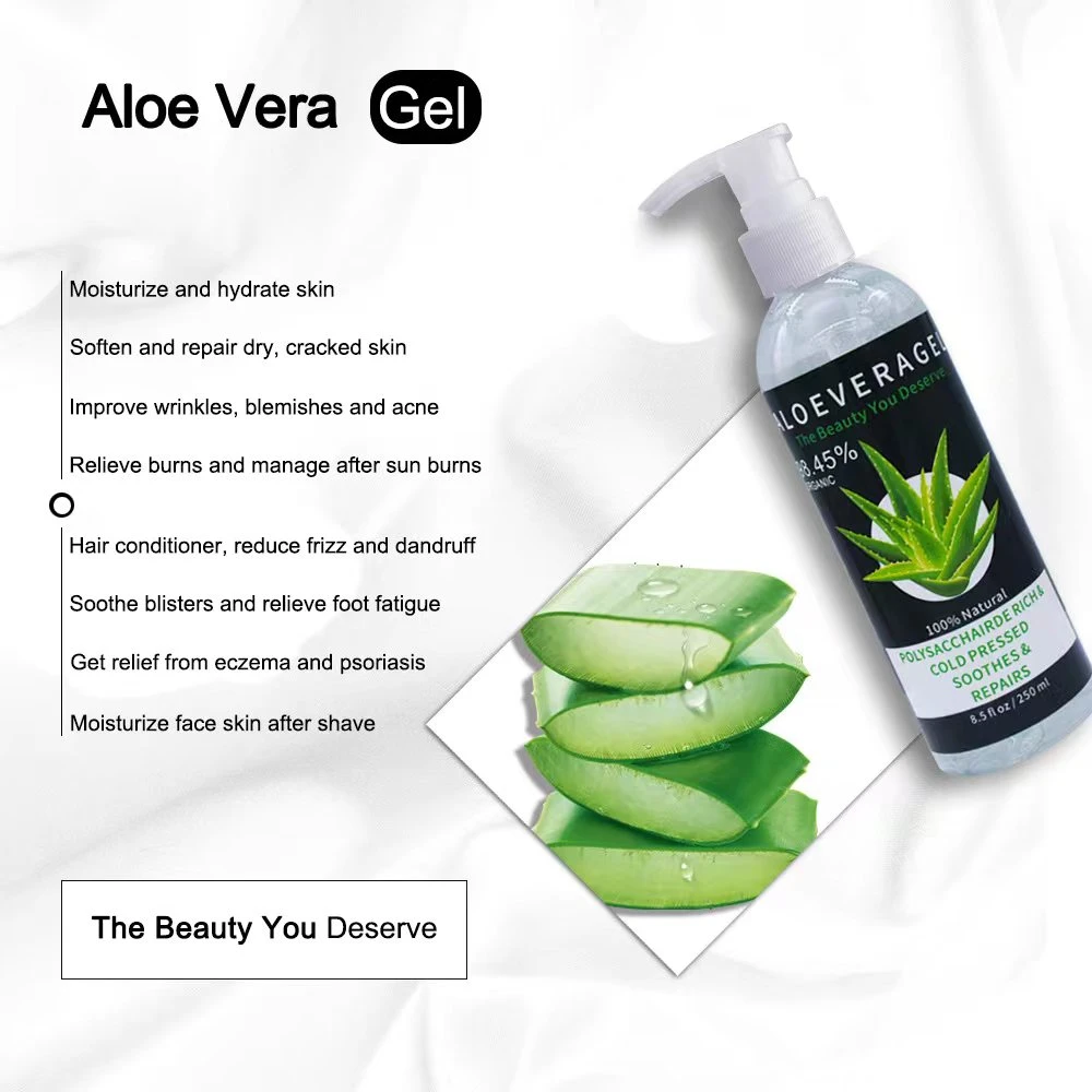 Aloe Vera للعناية بالوجه المهدئة الوجه الحساس لإصلاح الجلام العضوي للبشرة الجافة