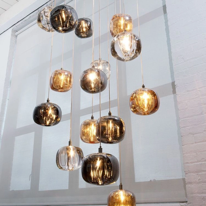Living Dining Room Kitchen Bedroom Ceiling Chandelier Crystal Glass Ball Design Hanging Light G4 LED Pendant