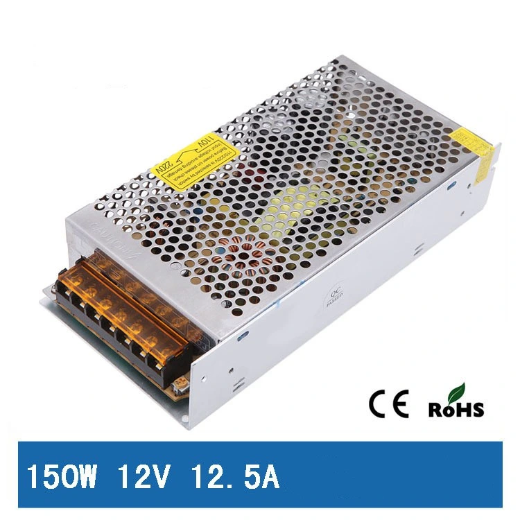 150W 12V 12.5A Alimentation à découpage industrielle à sortie unique AC-DC