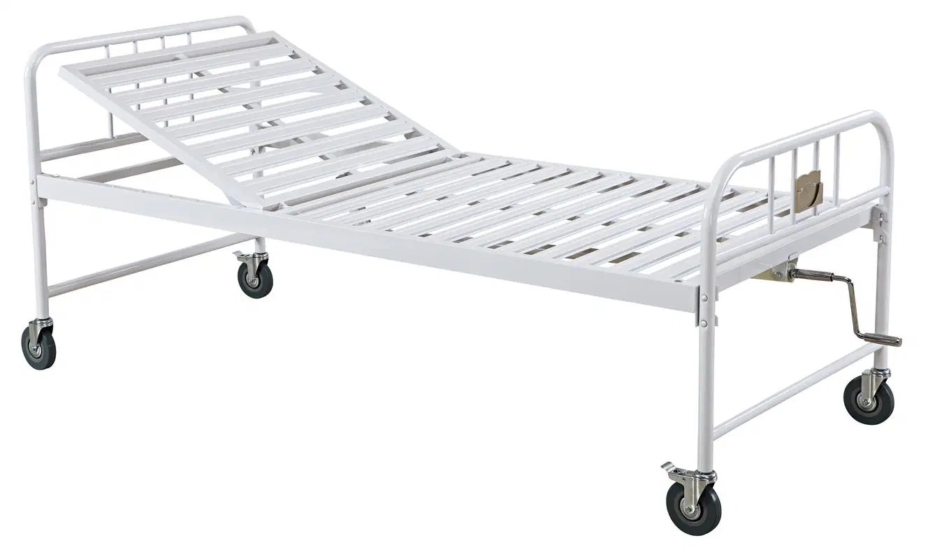 Mobilier médical portable lit d'hôpital plats en fer pour le rétablissement du patient