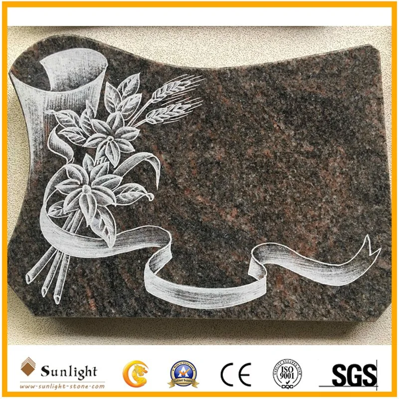 Polished Granite Tombstone on Cheap Price Customized Design Monuments Plaques