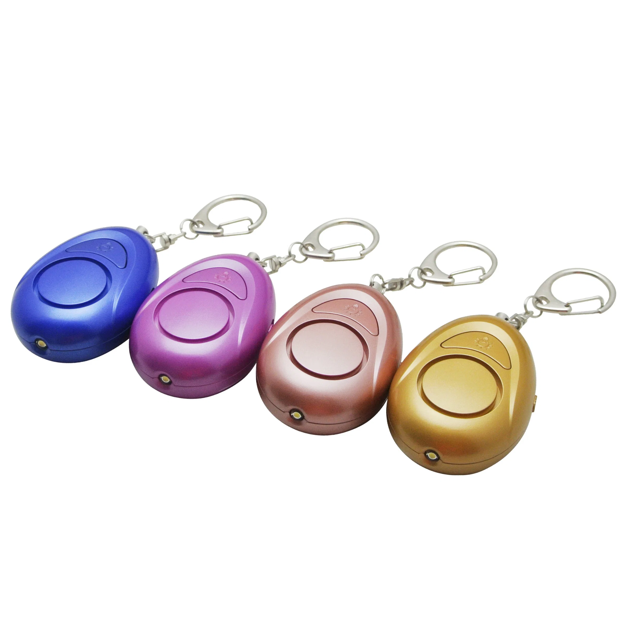 New Design Keychain Aalrm with LED Light Outdoor Sos Safety Personal Alarm