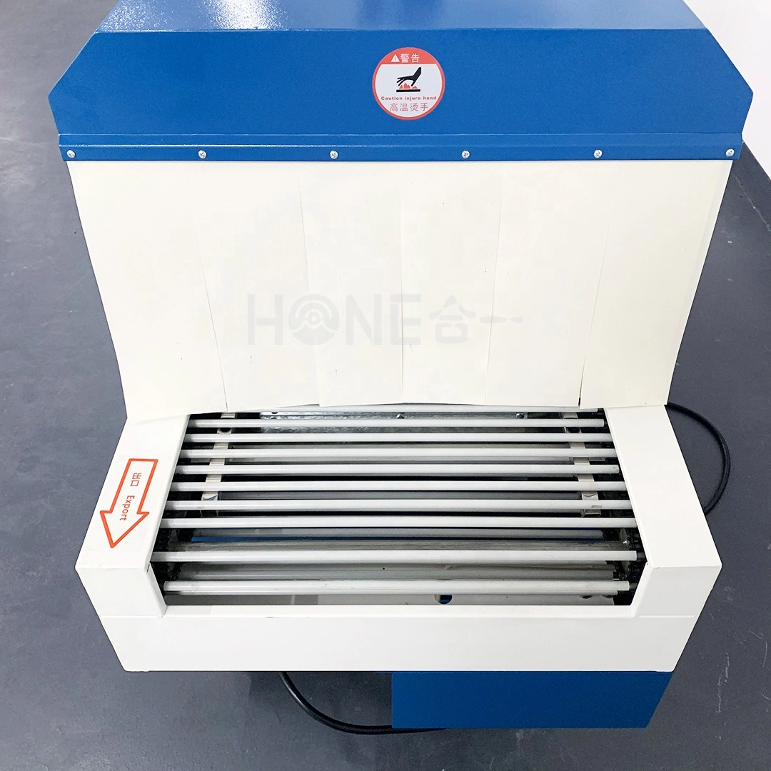 Hone Electric Heat tunnel Box film plastique emballage plastique emballage sous film plastique Machine avec joint de bouteille automatique
