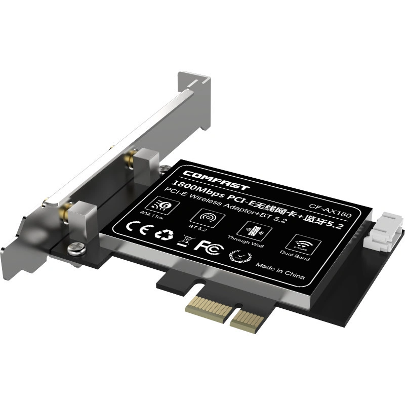 Comfast 802,11ax Wireless WiFi 6 Adapter PCIe LAN Karte Bluetooth 5,2 1800Mbps WiFi-Netzwerkkarte für Computer