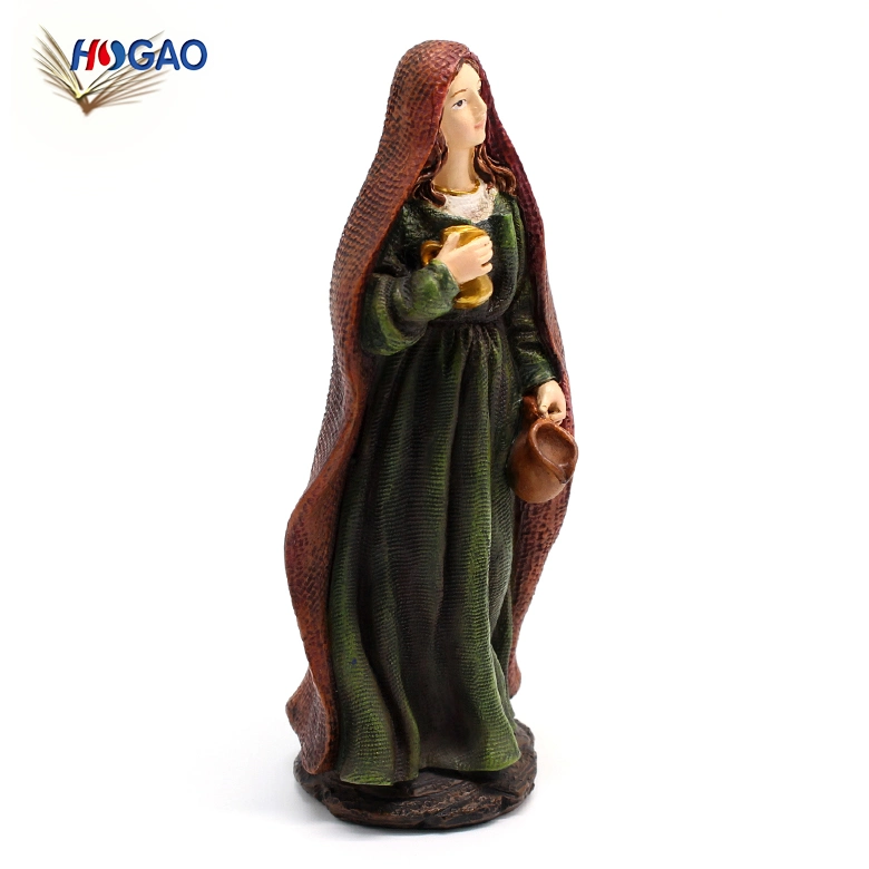 China personalizados hechos a mano de resina figura religiosa Estatua de la Virgen María