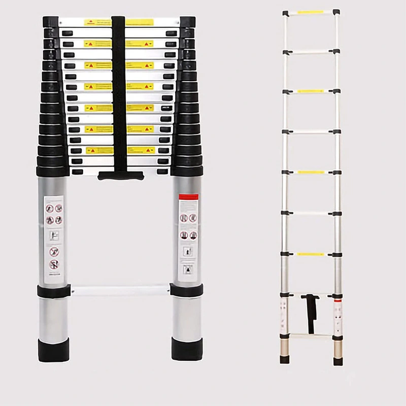 15.2FT Lidl Foldable Step Stairs Extension Aluminium Telescopic Ladder