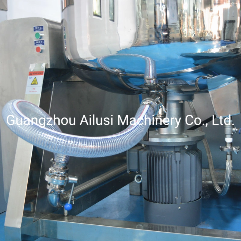 Material Vacuum Emulsifying Mixer with Water Pot and Oil Pot Machine