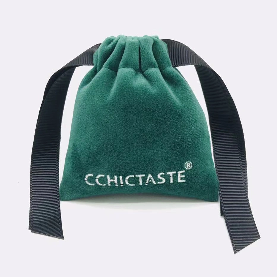 Wholesale China Small Gift Packaging Pouch Bag with Logo Customized Canvas Velvet Jewelry Gift Bag for Promotion Hot Sale Advertising Velvet Storage Bag