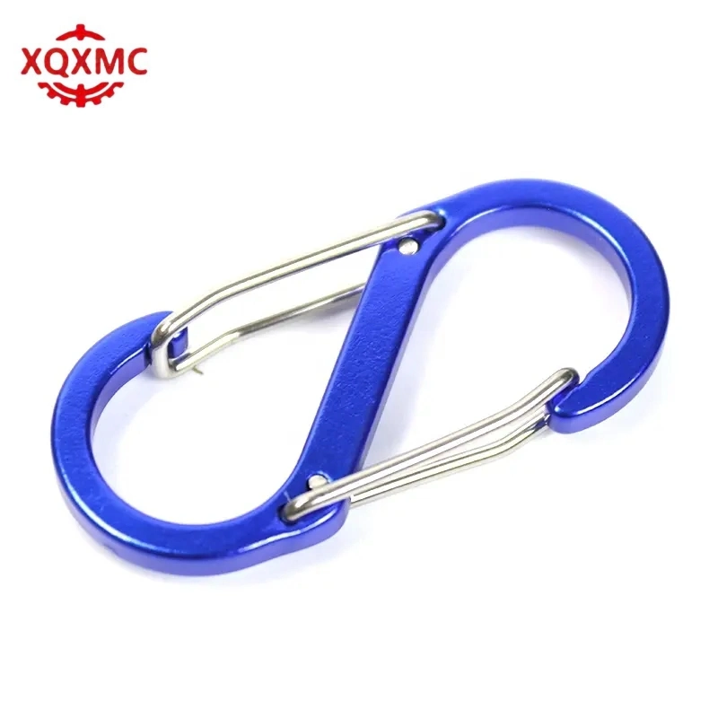 Carabiner Keychain Metal Locking Spring Clip Hook