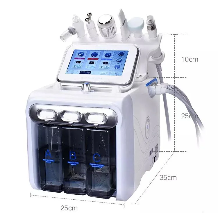 Appareil pour le visage 6 en 1 soin de la peau Hydro facial machine Dispositif de levage facial anti-Wrinkle Hydrofaciaux machine Hidrofacial