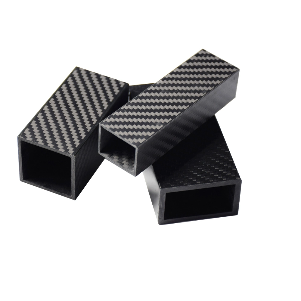 High Modulus 3K Carbon Fiber Tubes Round Square Tubes Custom Shape Pipes