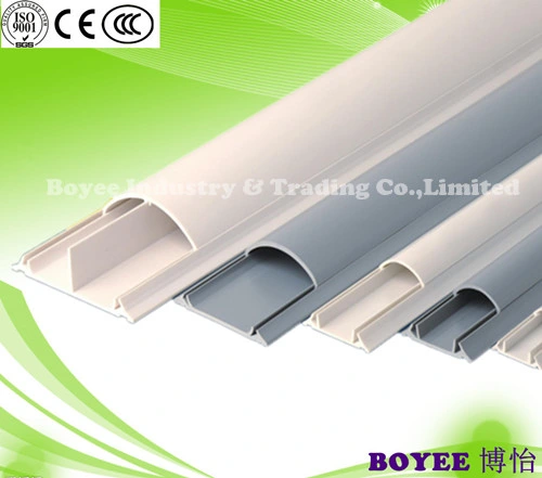 PVC Electrical Cable Duct Trunking with White Tape