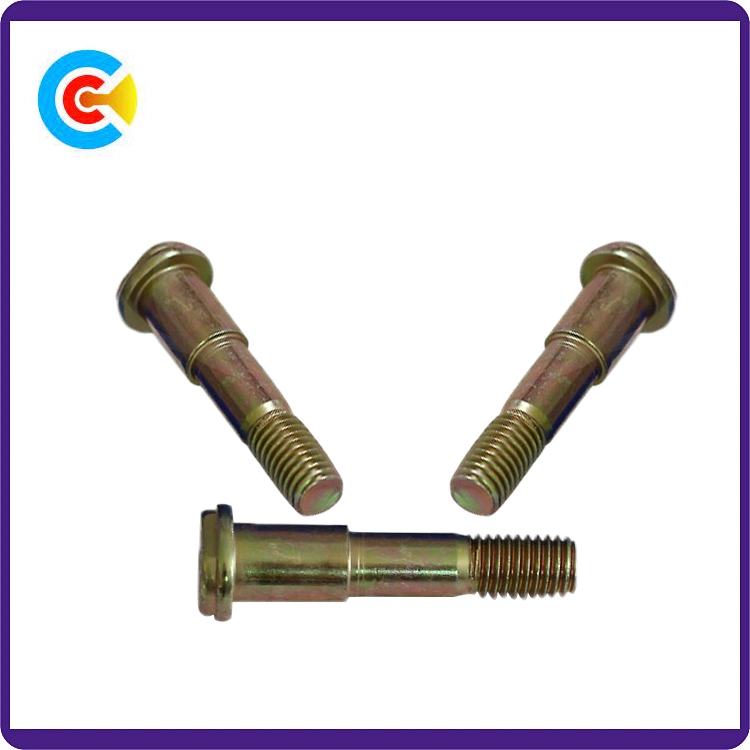 DIN/ANSI/BS/JIS Carbon-Steel/Stainless-Steel 4.8/8.8/10.9 Galvanized Oval Step Screws for Building Railway