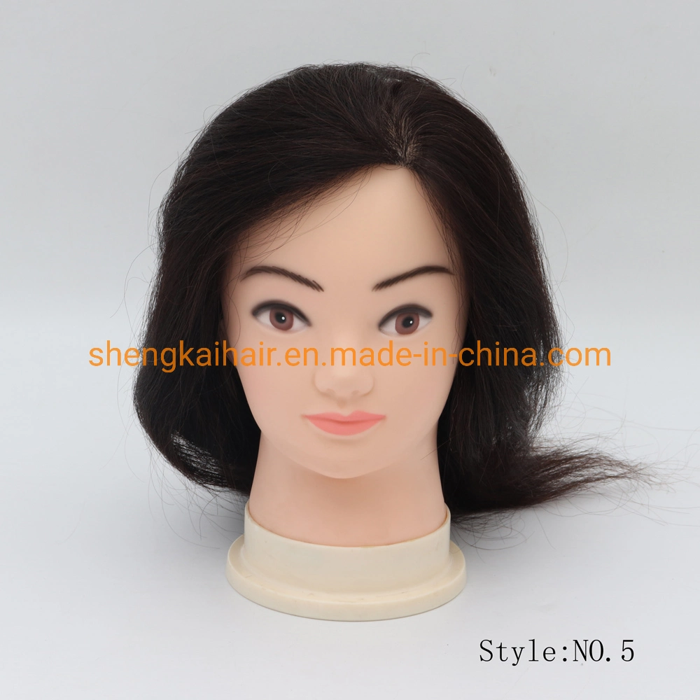 Mayorista/Proveedor Premium Real humano pelo peluquería estilo femenino de entrenamiento Mannequin Cabeza