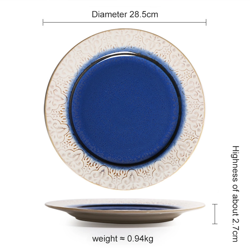 Best Selling Superior Quality Latest Design Ceramic Tableware 4 PCS Dinner Plate Set