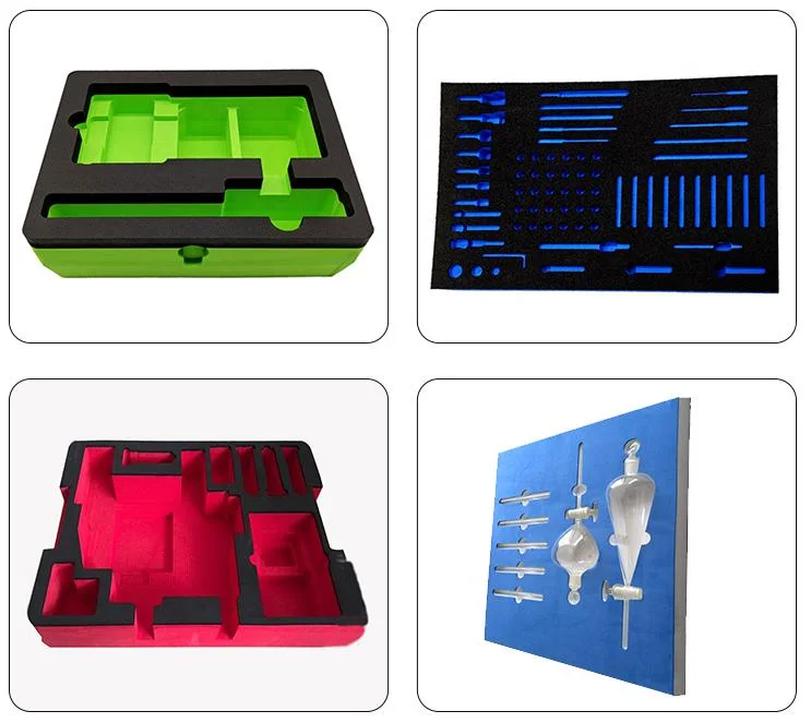 Manufacturer Customized High-Density Protection Products Flocking Carved EVA Foam Lining