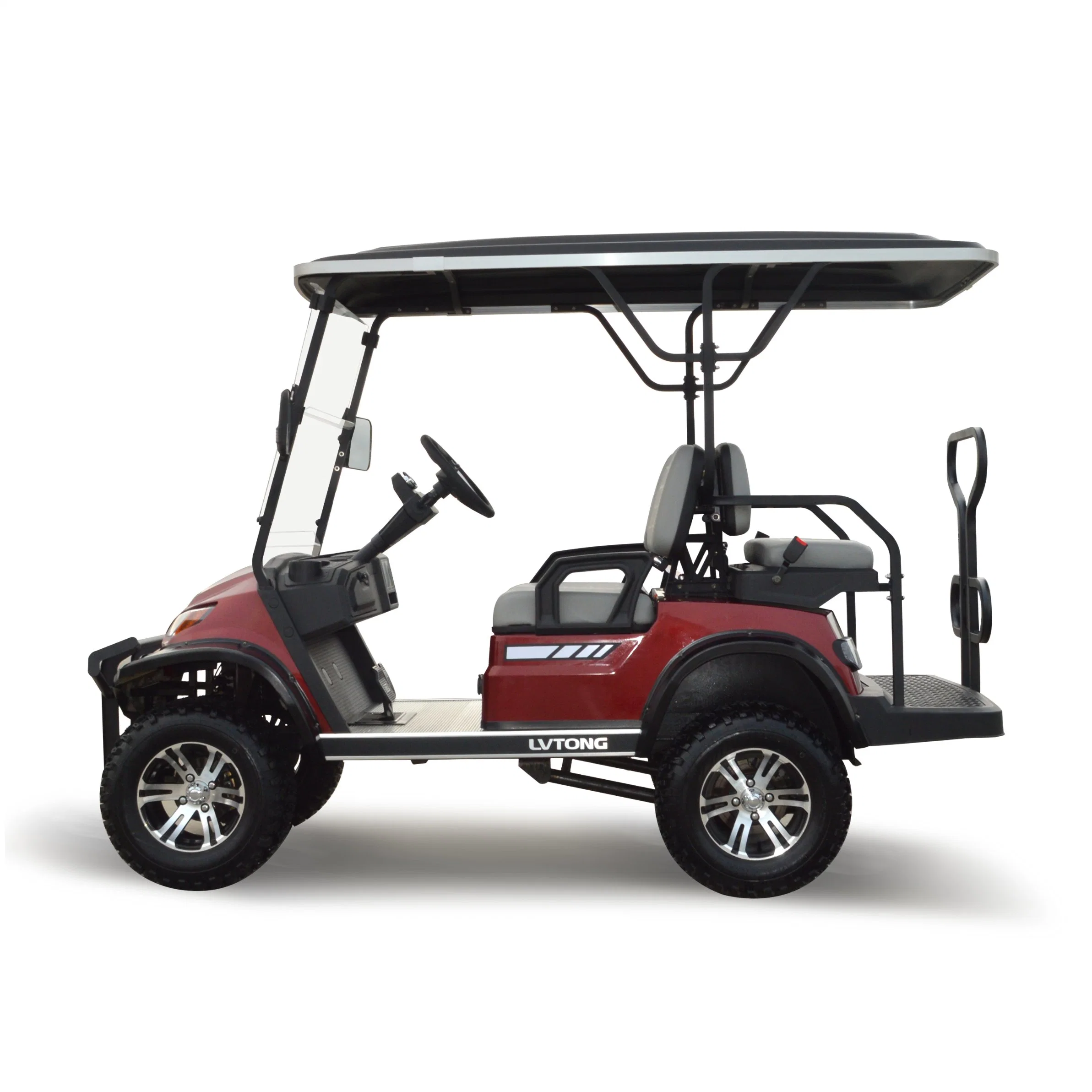 Fábrica Alta calidad duradera 4 vidéteres eléctrico Golf Buggy (LT-A827,2+2G)