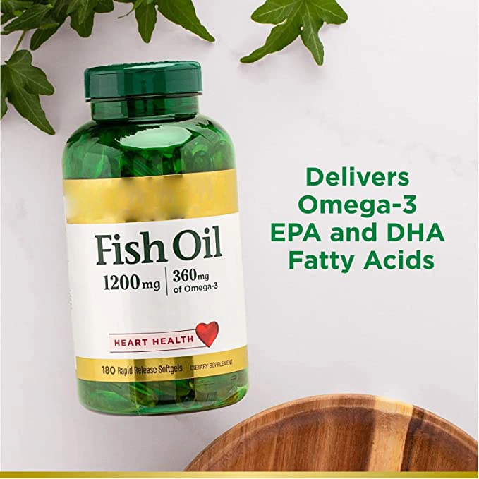 Omega-3 180 EPA / 120 DHA Fish Oil Softgels